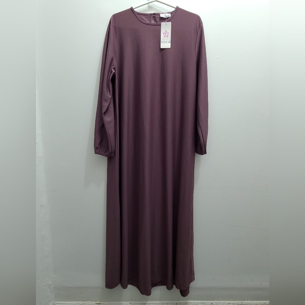 ECESUN Purple Round Neck Unlined Dress - Size EUR 48, New with Tag